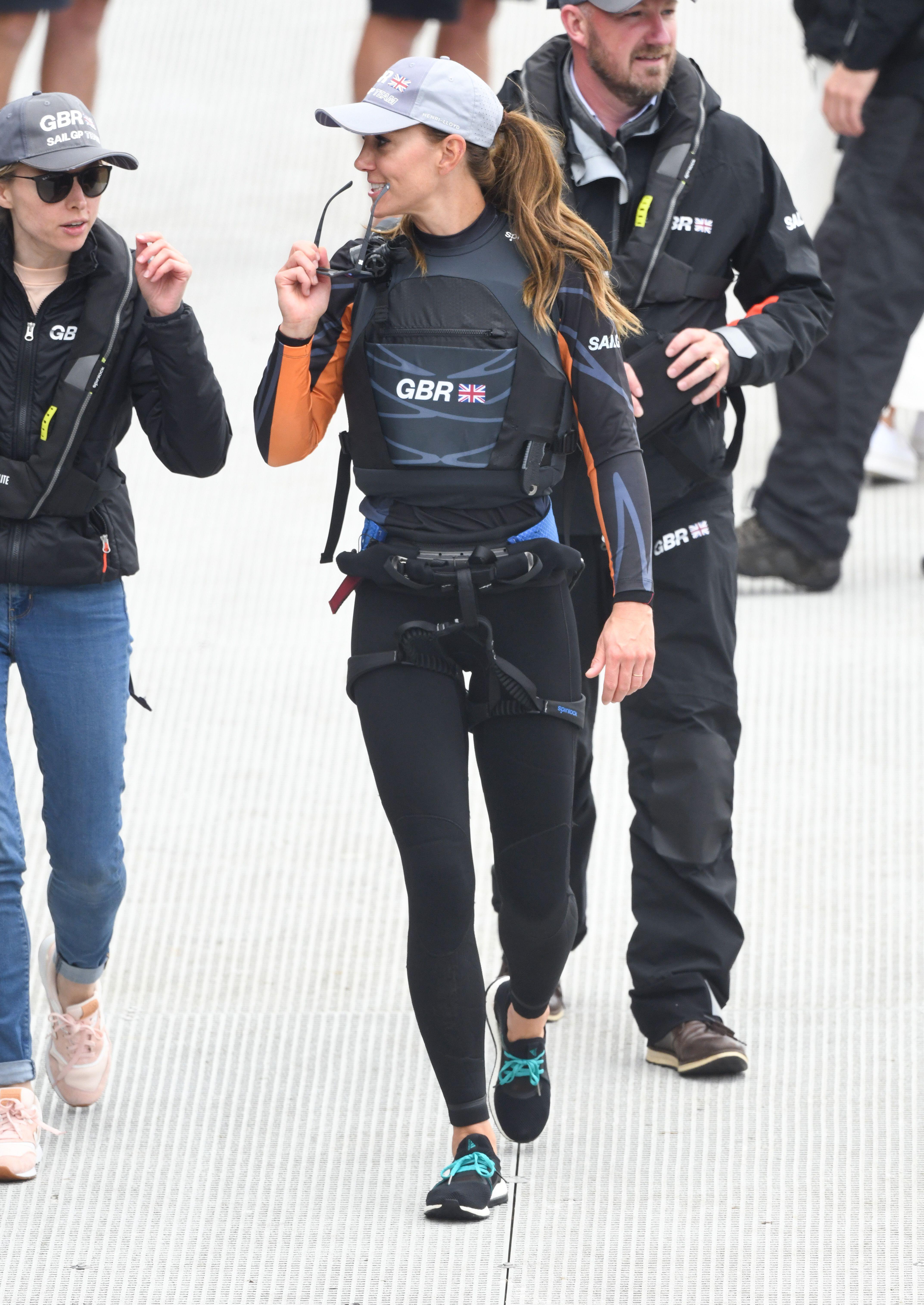 The Princess of Wales sports this classic up-do on all her active public appearances (Alamy/PA)