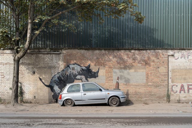 A new Banksy artwork has appeared in Charlton (Pest Control/PA)