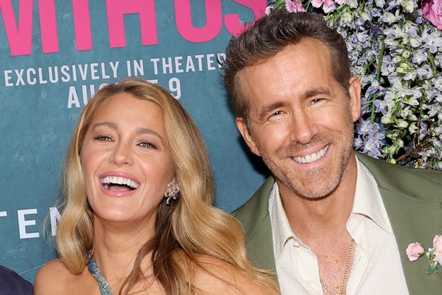 <p>Buying what they’re selling: Blake Lively and Ryan Reynolds at the New York premiere of ‘It Ends with Us’ this month</p>