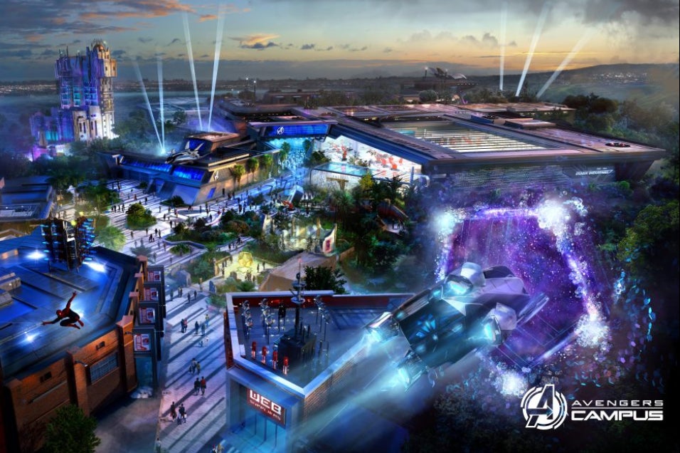 Artist’s rendering of expansion made to the Avengers Campus and new Avatar experience at the Disney’s California Adventure in California