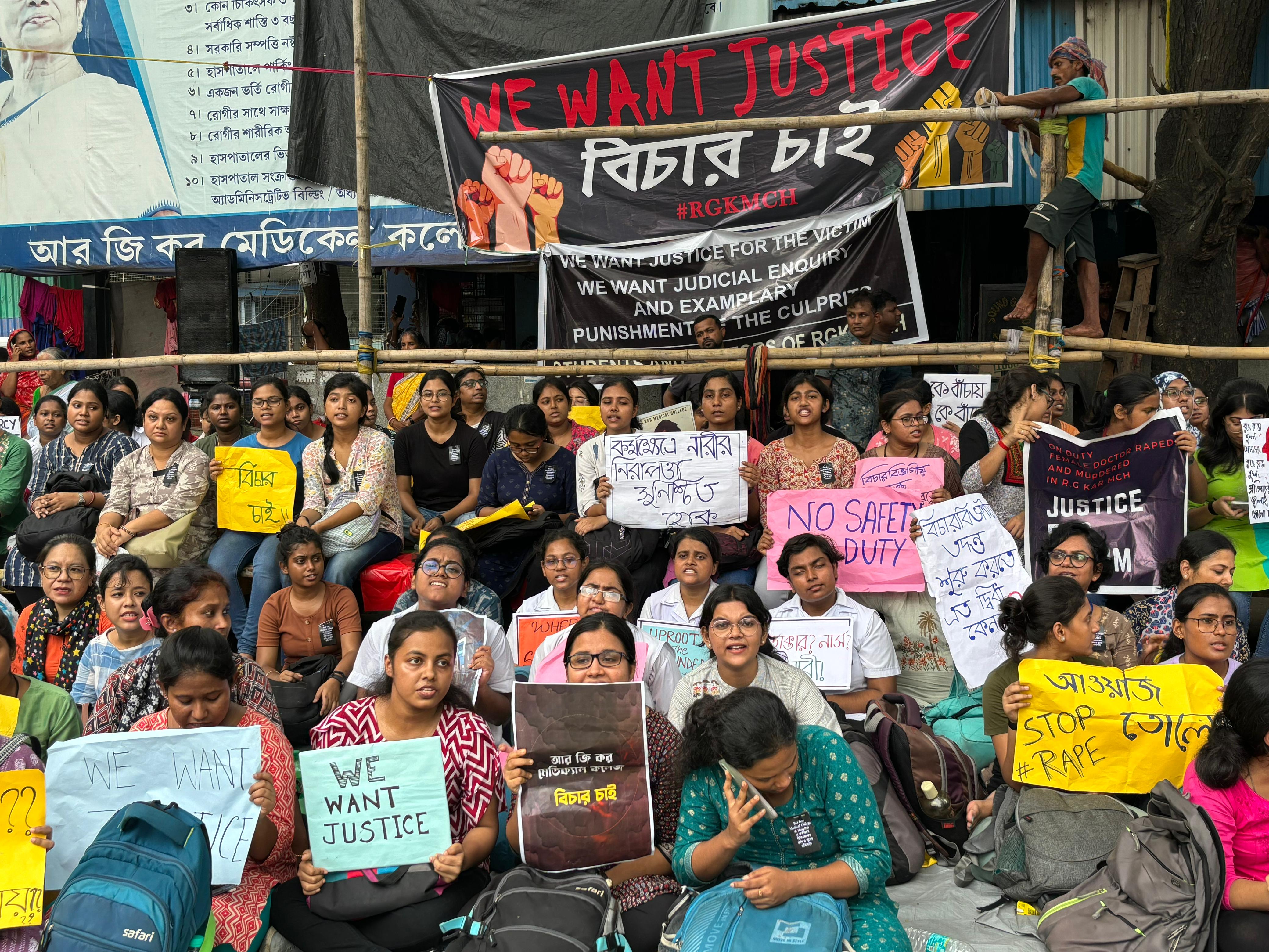 Protest against rape and murder of a doctor in Kolkata swells into nationwide agitation