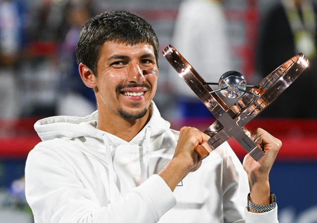 <p>Alexei Popyrin beat Andrey Rublev in the Canadian Open final </p>