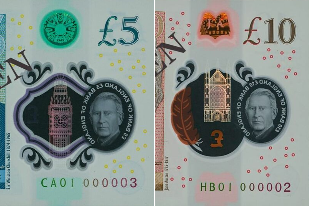The rare £5 and £10 banknotes auctioned by Spink for the Bank of England