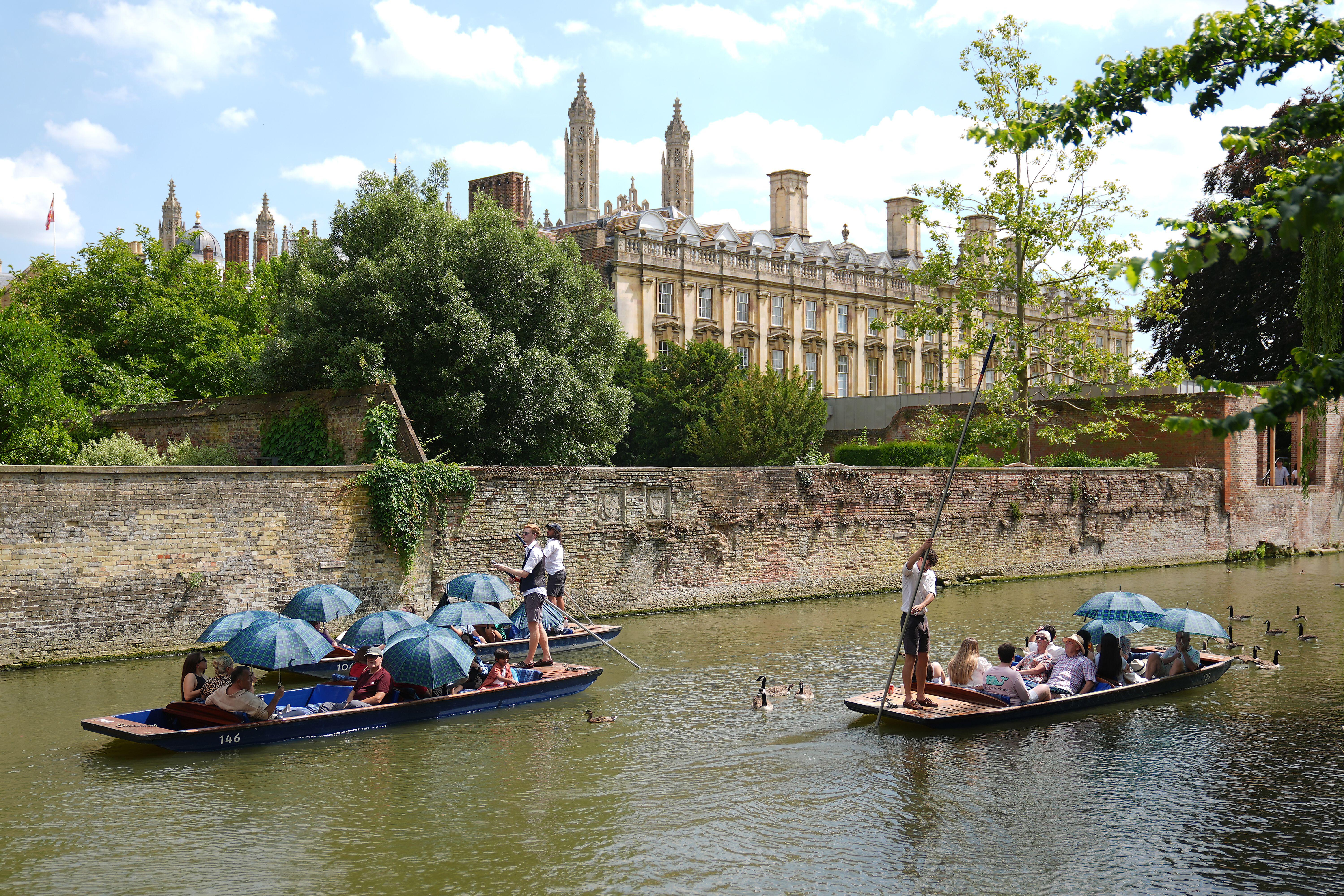 The hottest day of the year was recorded in Cambridge at 34.8C (Alamy/PA)