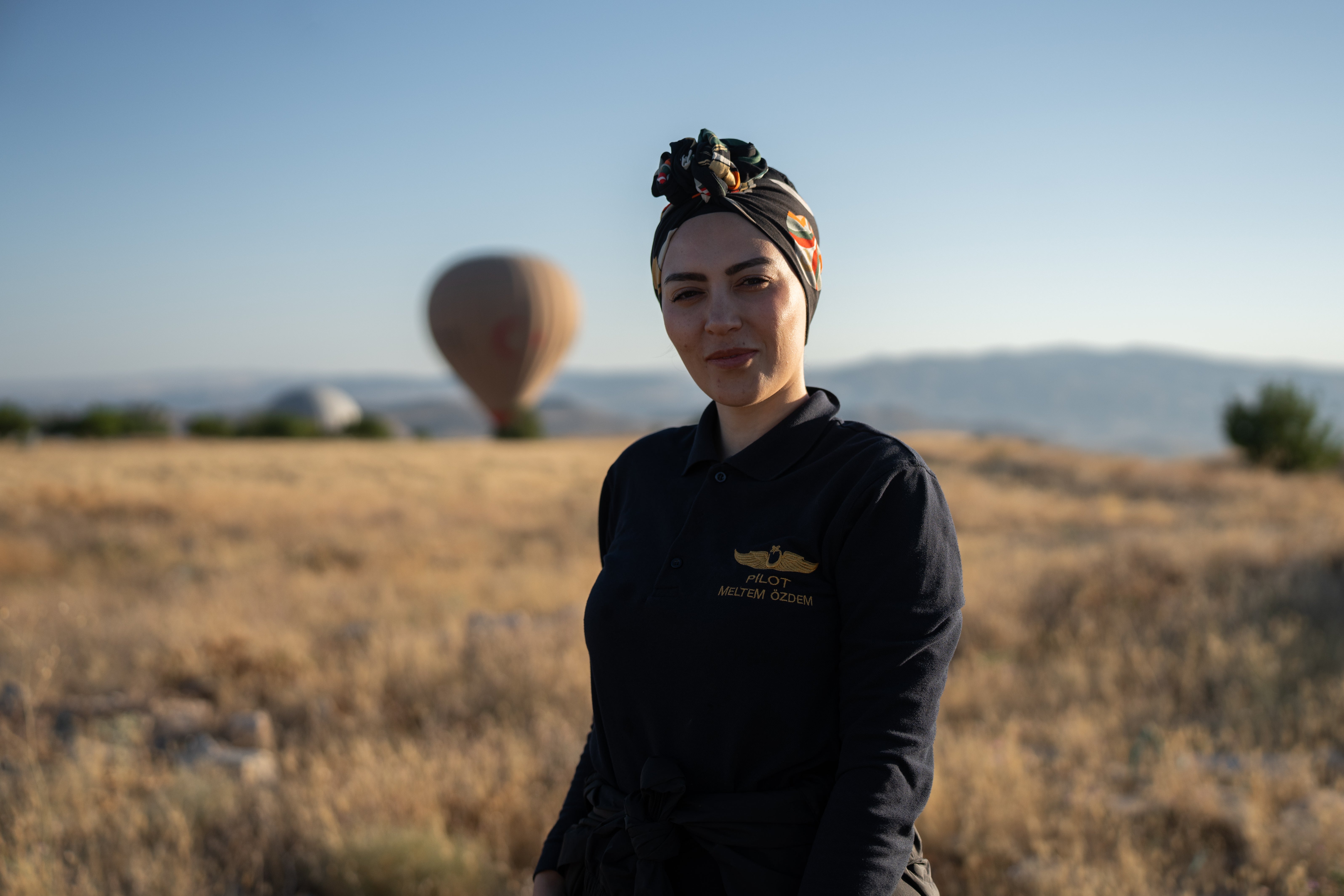 Meltem Ozdem is one of the few female hot air balloon pilots in Turkey