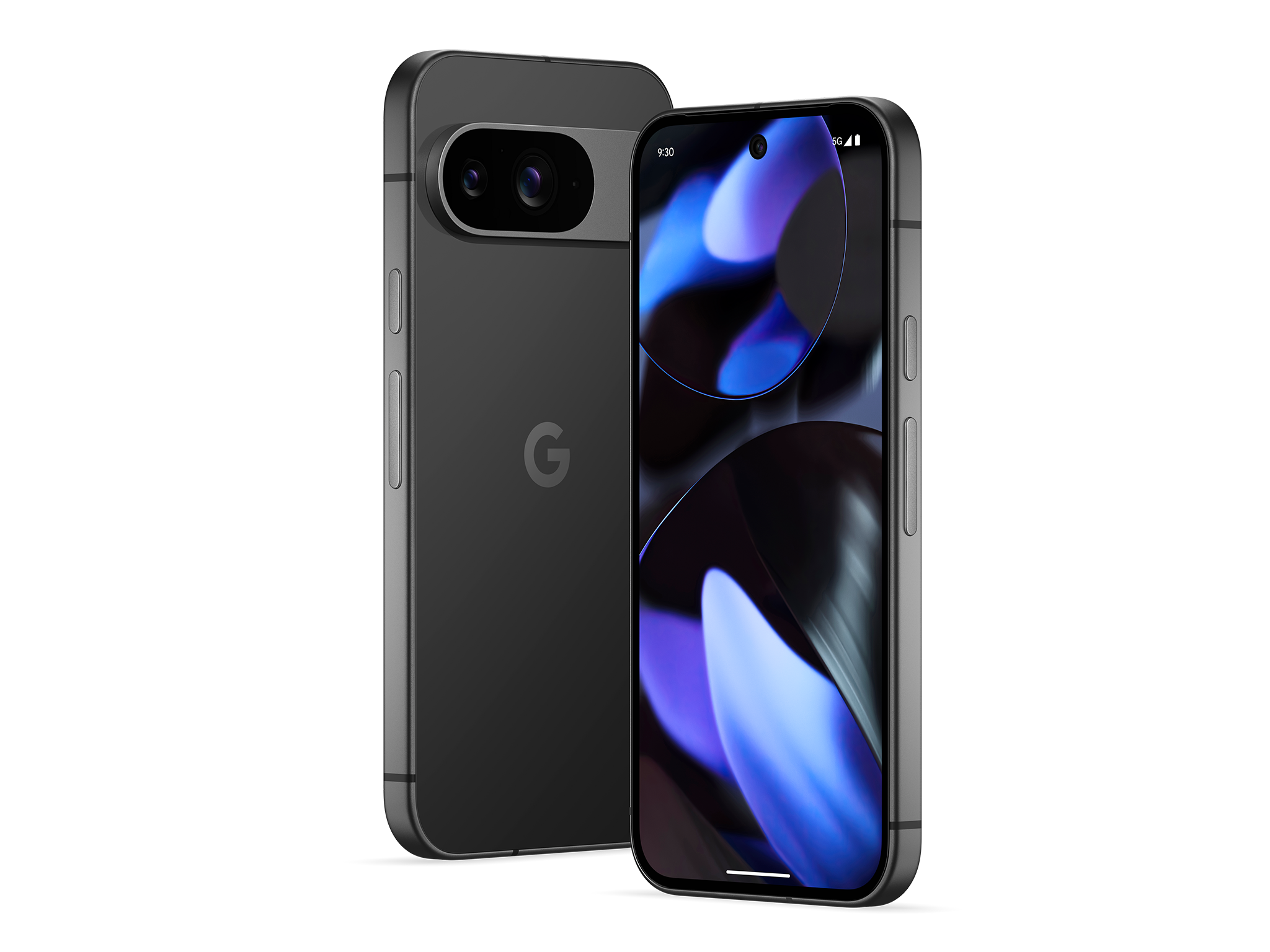 The Pixel 9 in obsidian