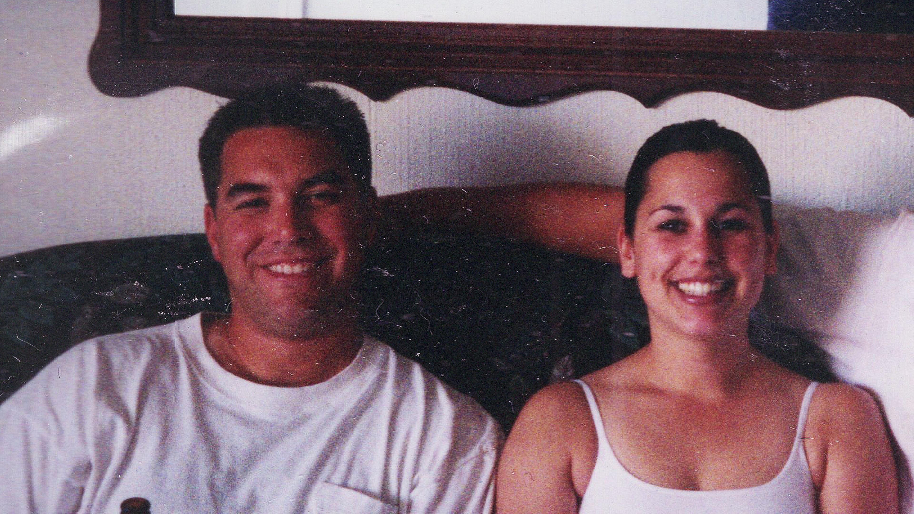 Scott Peterson was convicted of killing his pregnant wife Laci Peterson (pictured together), who vanished Christmas Eve 2002. Her body washed up on the shore four months later