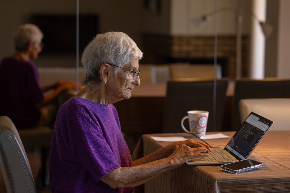 Old Person Using Api Older Americans prepare themselves for a world altered by artificial ...