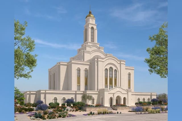 <p>Members of a Las Vegas neighborhood are asking the court to step in and stop construction of a massive Mormon temple in their area.</p>