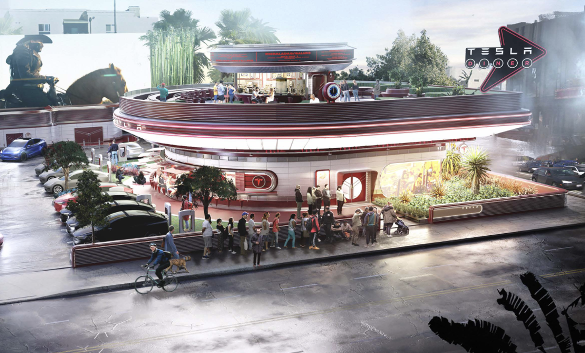 Tesla hires employees for its planned diner and drive-in cinema in Los Angeles