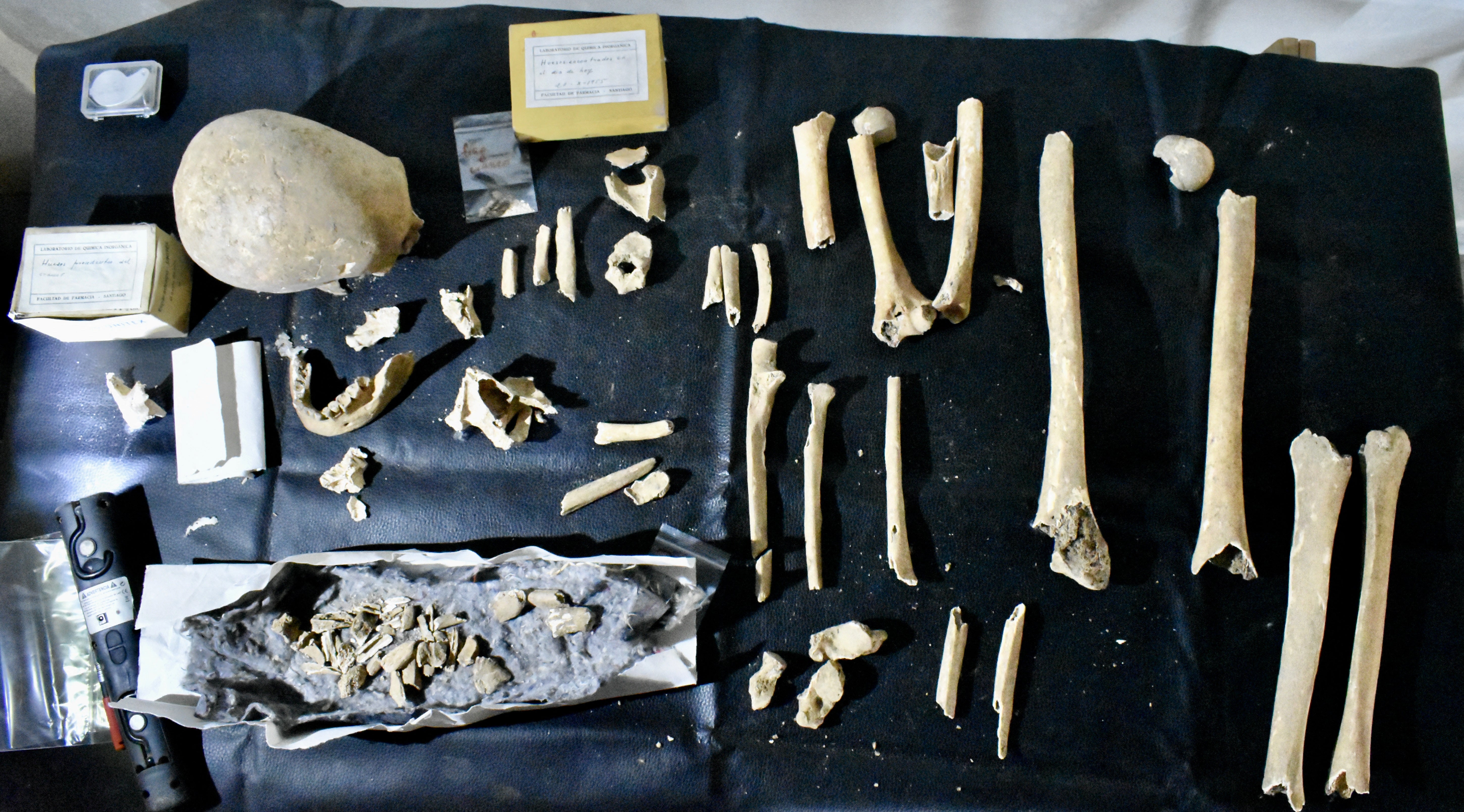 Human remains found in a tomb in northwestern Spain which