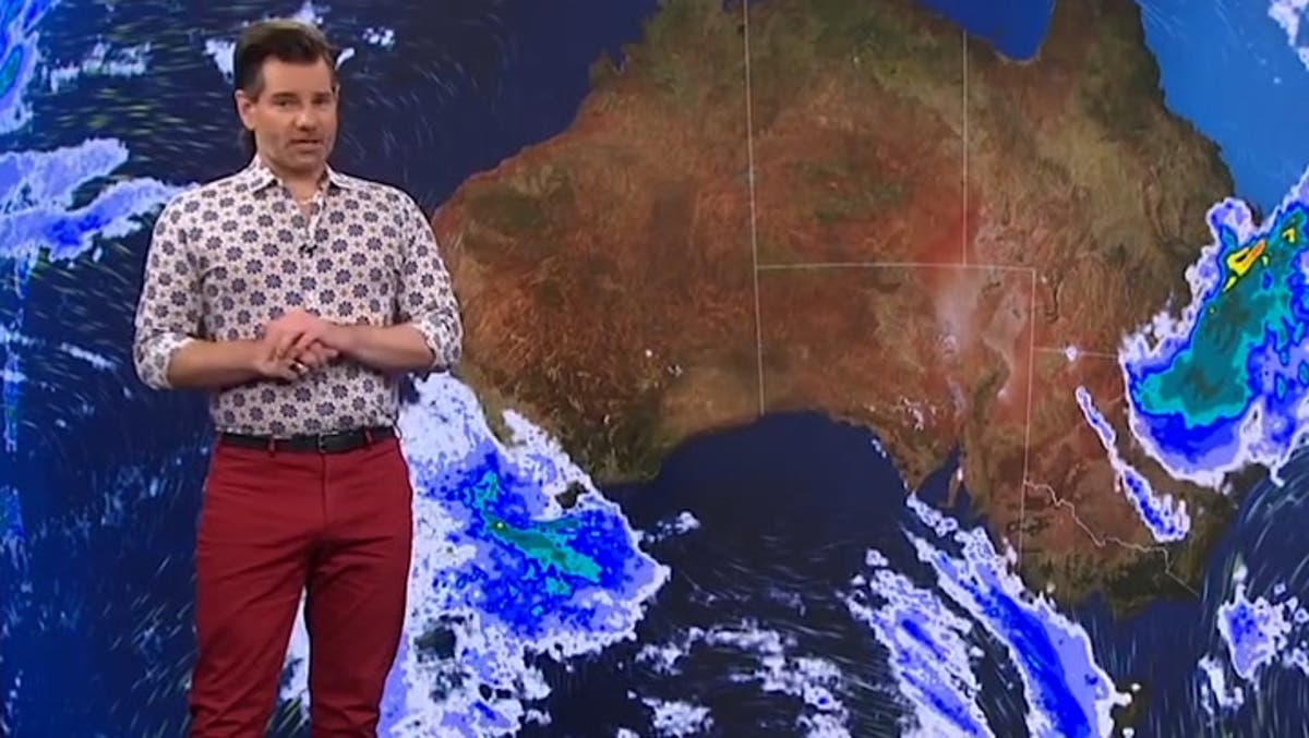 Meteoroloog Nate Byrne vertelt live op televisie over een paniekaanval Meteoroloog Nate Byrne vertelt live op televisie over een paniekaanval