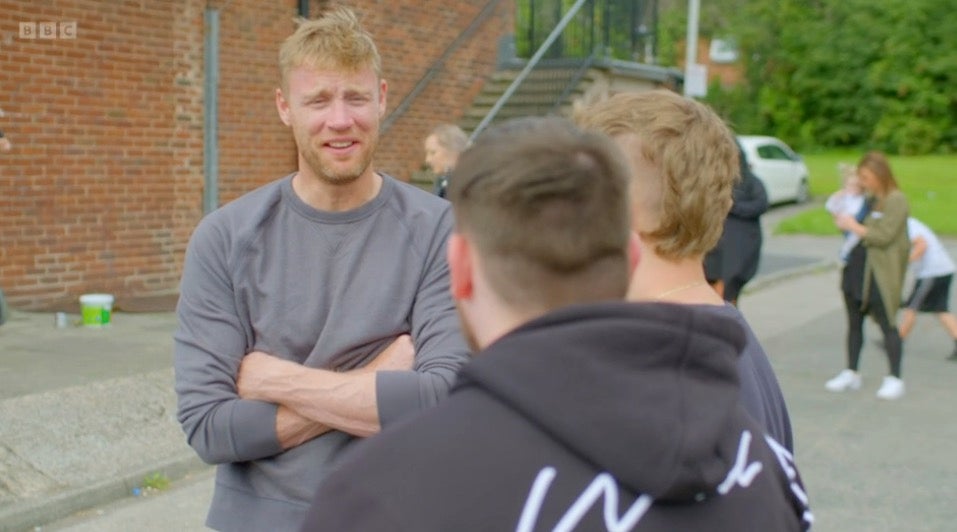 Freddie Flintoff is a positive alternative role model for the young boys in Field of Dreams