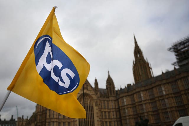 Public and Commercial Services Union (PCS) say ONS workers will refuse to work overtime (Phillip Toscano/PA)