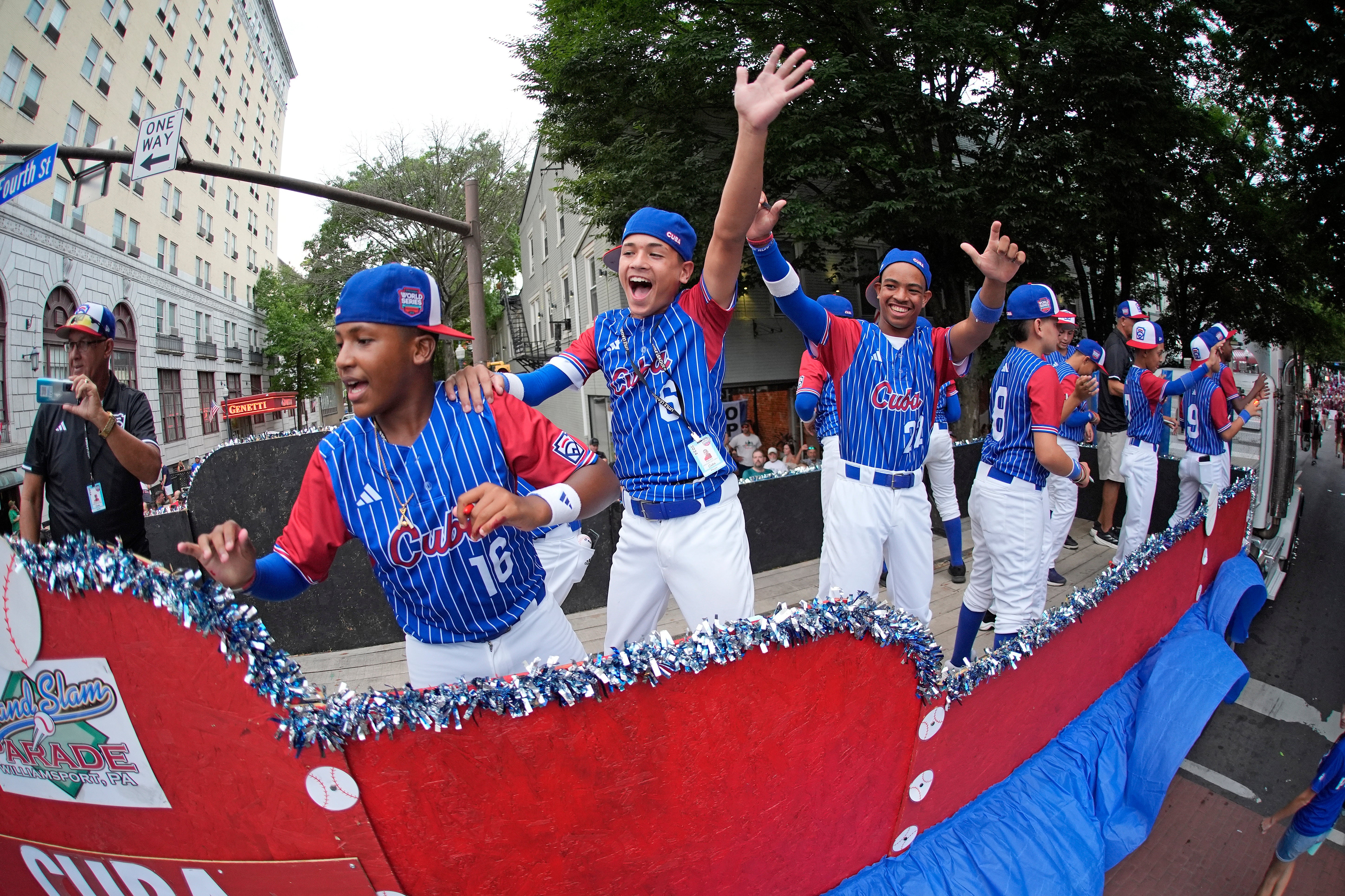APTOPIX LLWS Parade Baseball