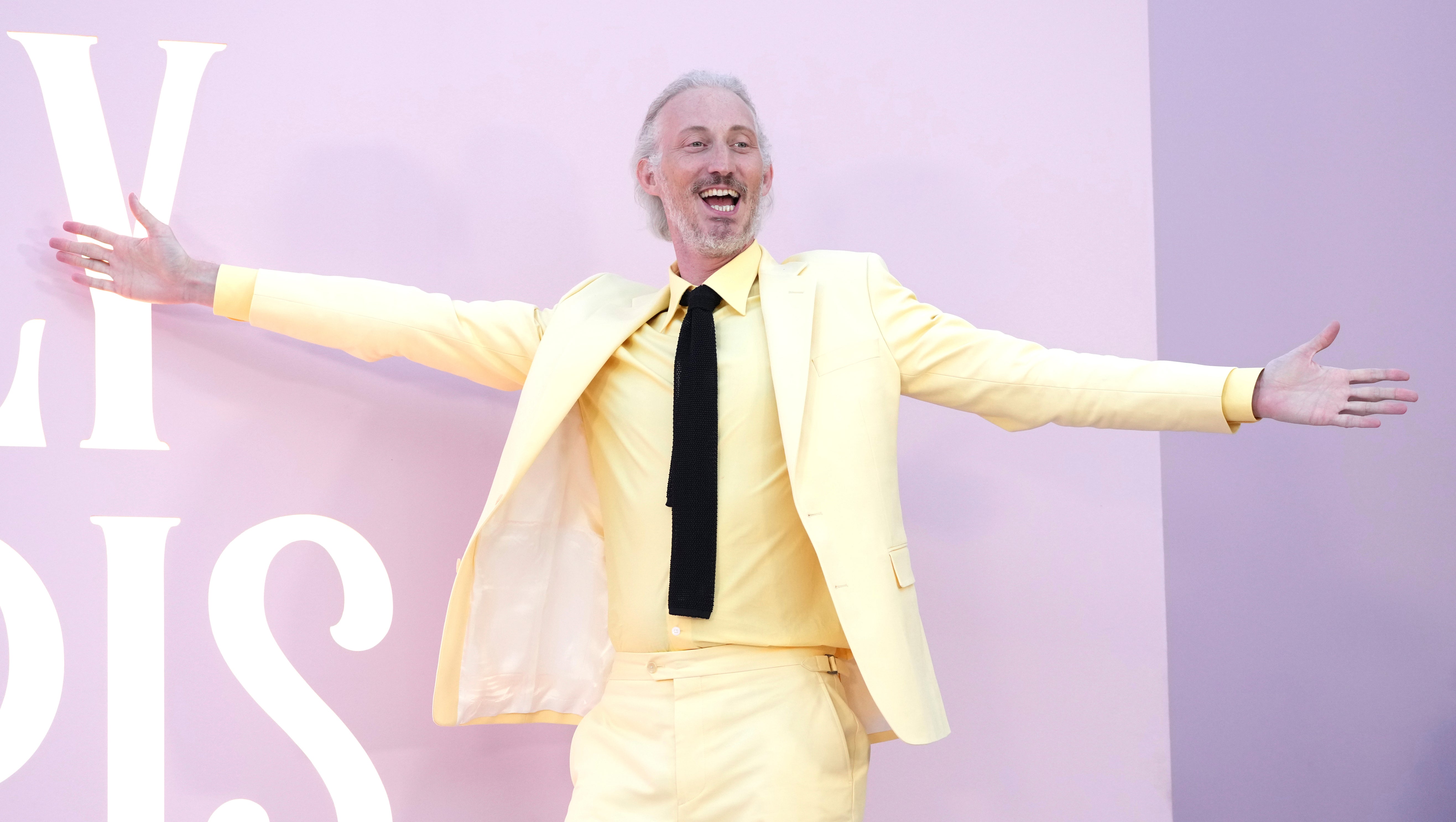 Bruno Gouery dazzled with his lemon sorbet-coloured cakes on a lilac carpet (AP/PA)