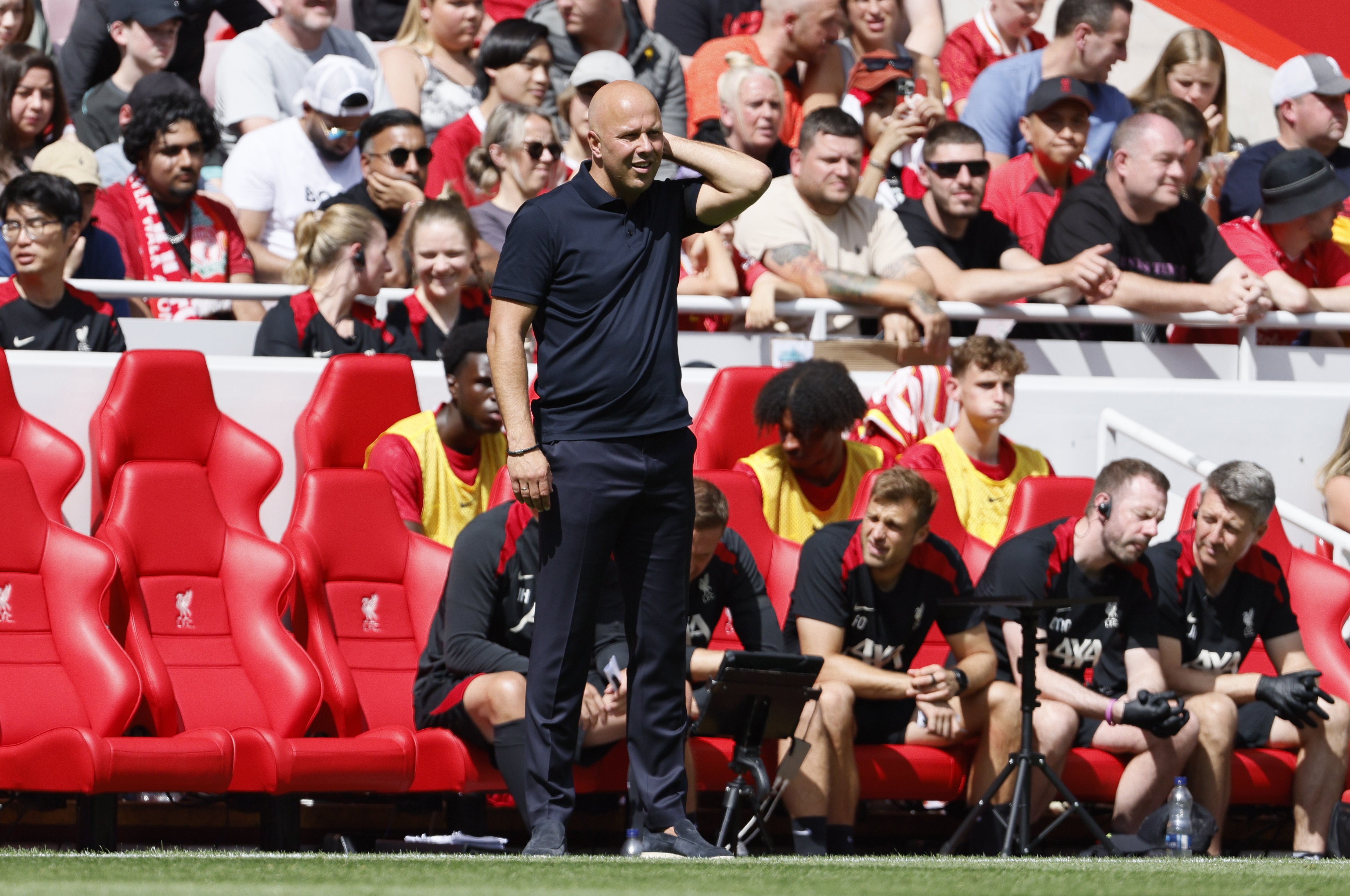 Arne Slot’s first match as Liverpool head coach is at Ipswich on Saturday (Richard Sellers/PA)