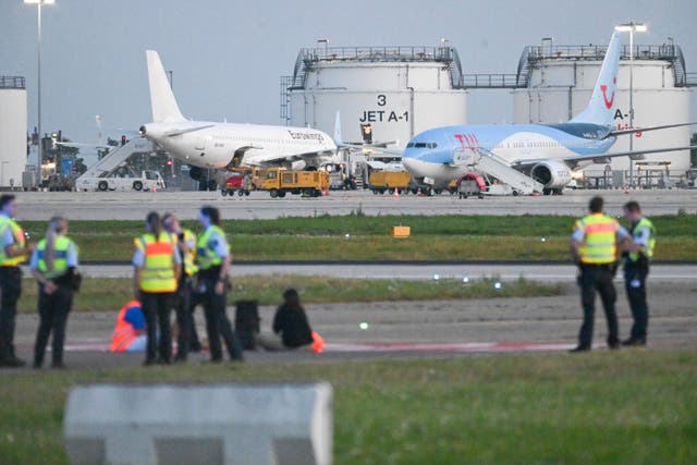 EUR-GEN ALEMANIA-AEROPUERTO PROTESTAS