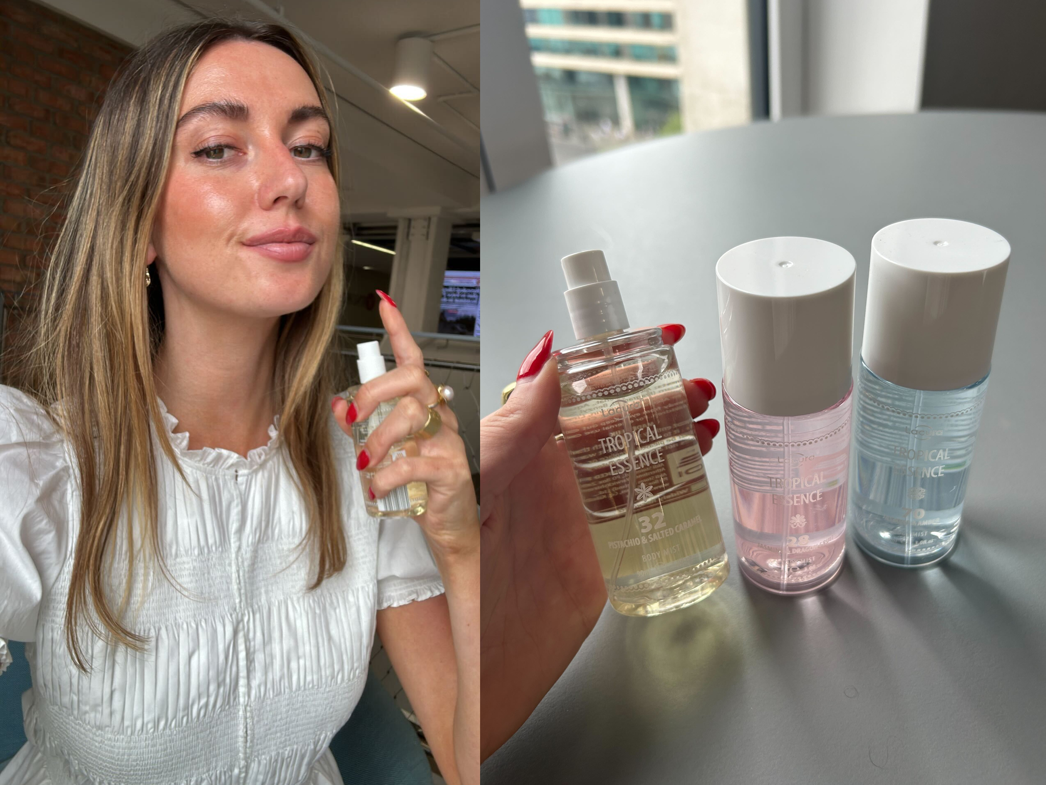 Spritzing the Aldi tropical-inspired body mists