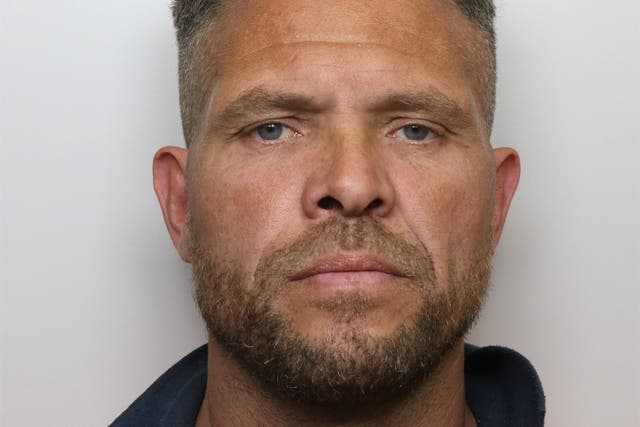 Philip Hoban, 48, has been jailed after admitting causing racially aggravated harassment, alarm or distress during a protest in Leeds (handout/PA)