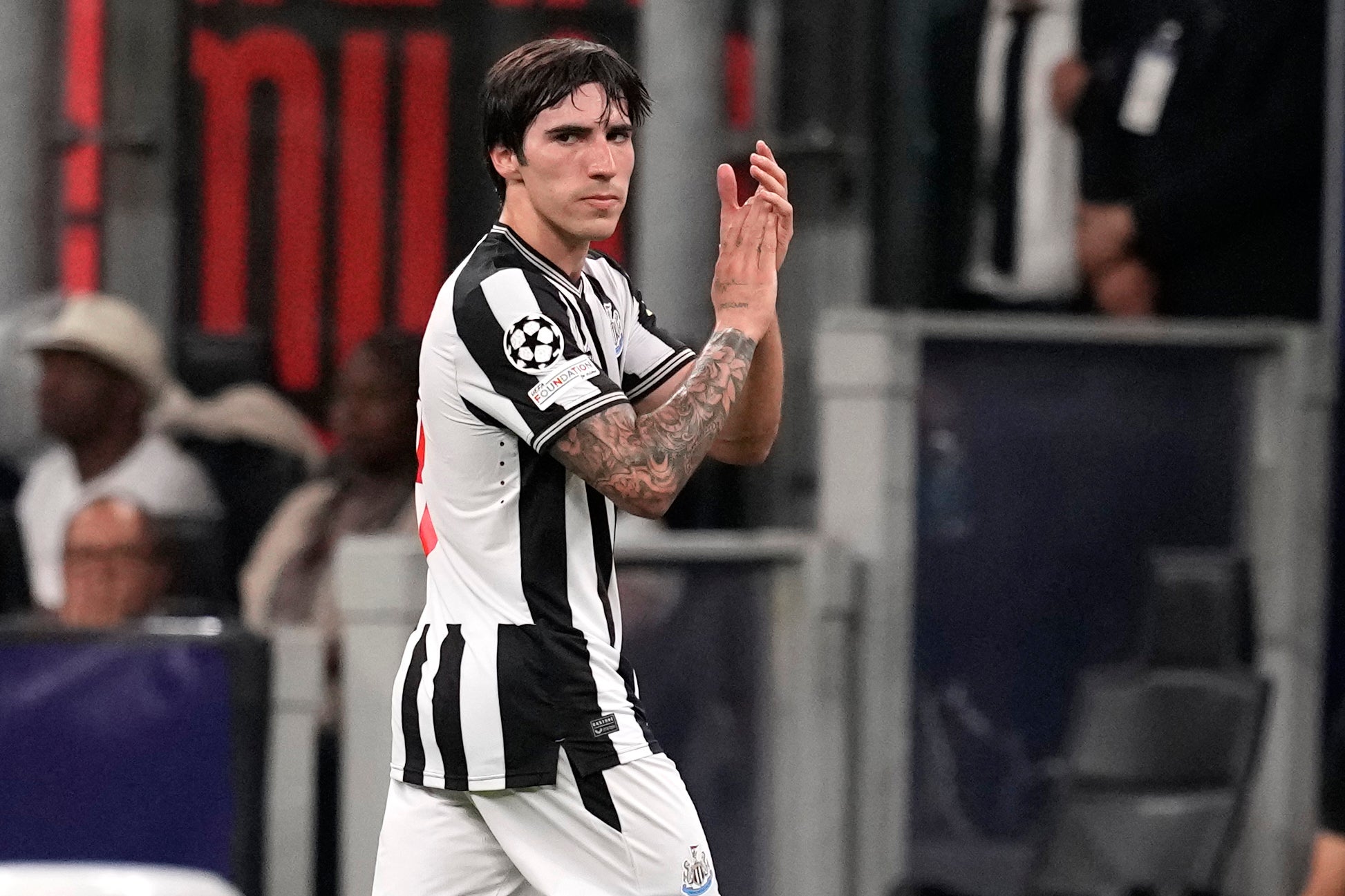 Tonali is back for Newcastle after serving a ban