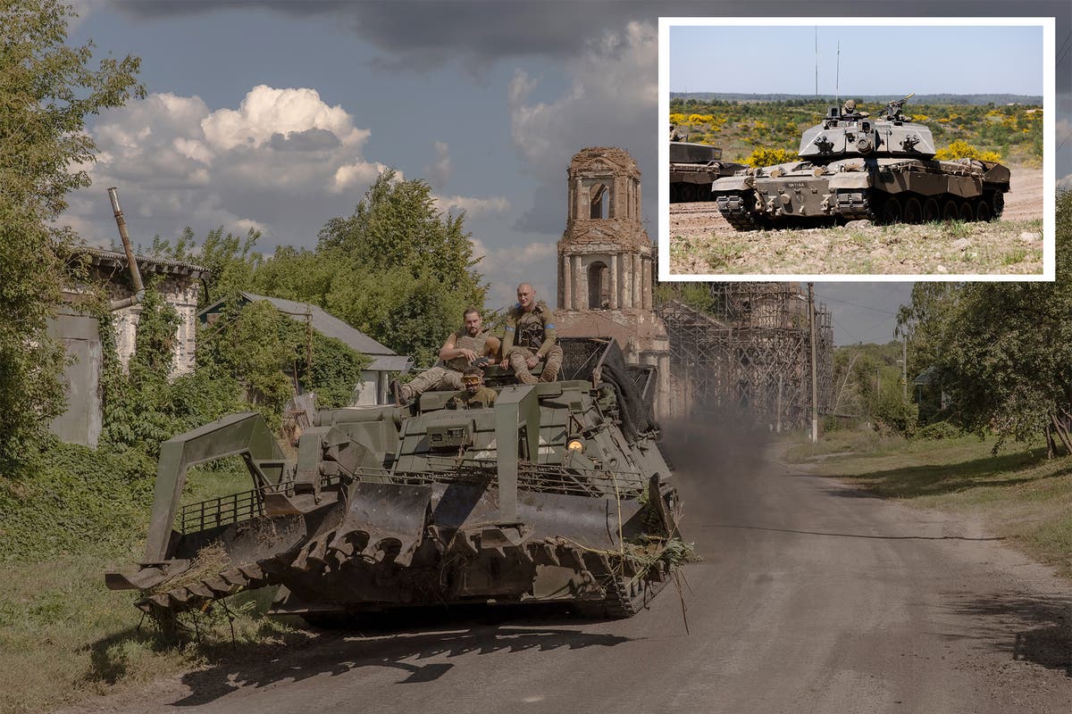 British tanks used to drive back Putin’s forces during Ukraine’s incursion into Russia