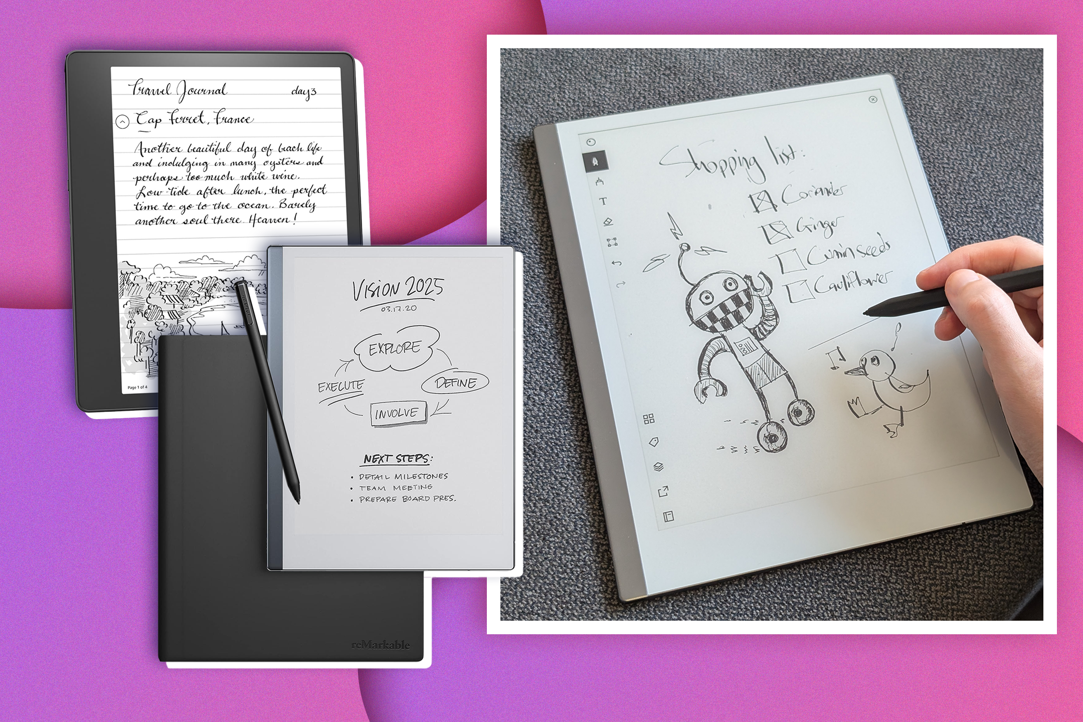 Digital notepads offer a distraction-free zone for handwriting, sketching, and PDF editing