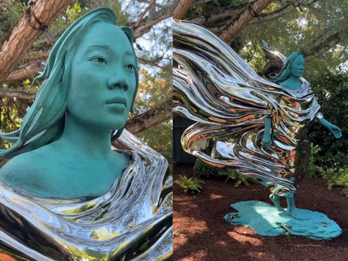 Mark Zuckerberg divides opinion with seven-foot statue of wife Priscilla Chan