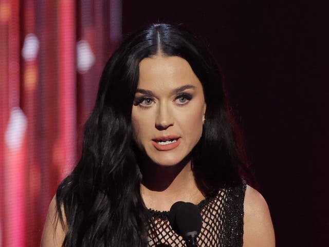 <p>Katy Perry onstage at the 2024 iHeartRadio Music Awards in Los Angeles in April 2024. She is now set to receive a major award during the MTV Video Music Awards. </p>