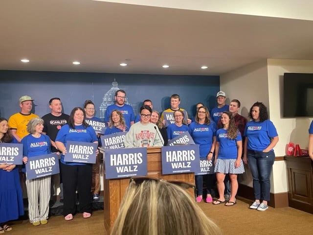 Former students of Tim Walz and Gwen Walz have launched a self-organized Mankota West Alumni for Harris-Walz group to campaign for Kamala Harris and her running mate.