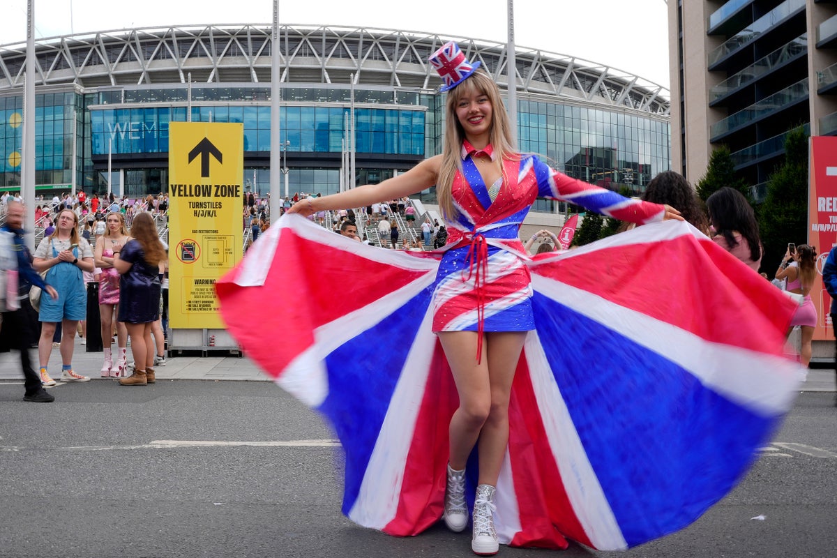 Taylor Swift’s Eras tour returns in London, with assist from Ed Sheeran, after foiled terror plot