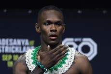 Israel Adesanya breaks down in tears at UFC 305 press conference before Dricus Du Plessis fight