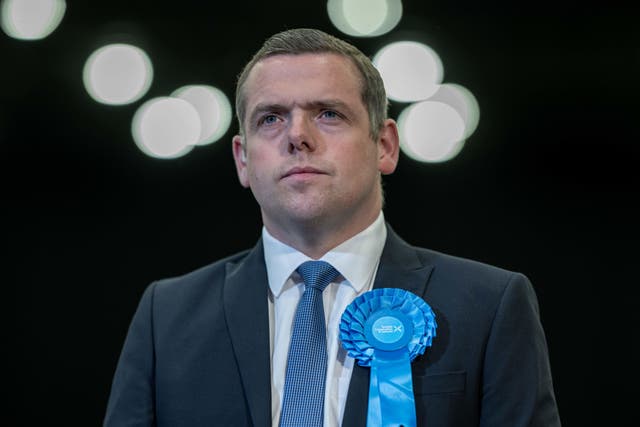 Scottish Conservative leader Douglas Ross failed to win the Aberdeenshire North and Moray East seat on July 4 (Michael Wachucik/PA)