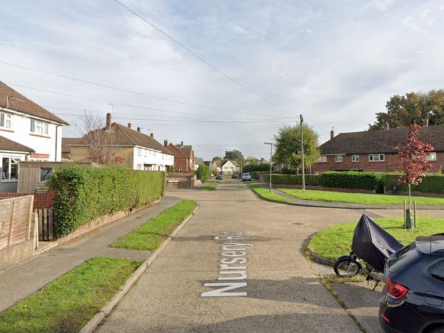 <p>The man went inside a house in Nursery Road, Knaphill</p>