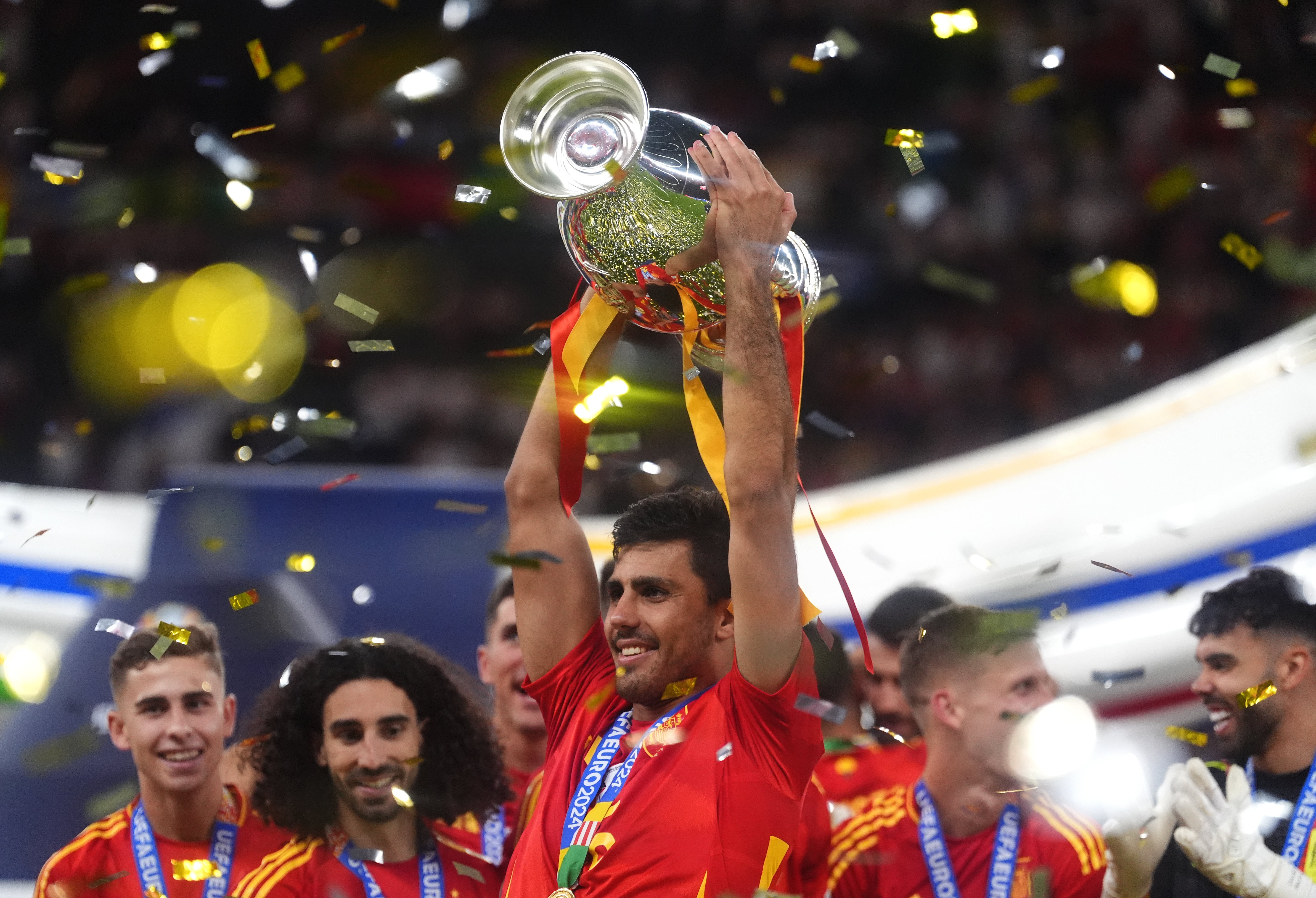 Rodri helped Spain to Euro 2024 glory (Adam Davy/PA)