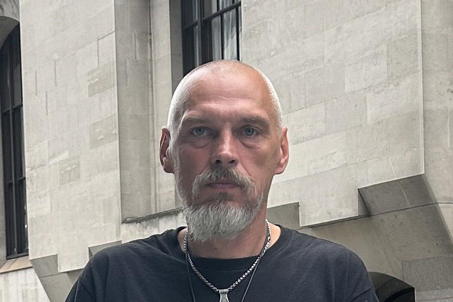 Piotr Kucharski outside the Old Bailey after pleading guilty to professing to be a member of proscribed organisation the Wagner Group (Pol Allingham/PA)