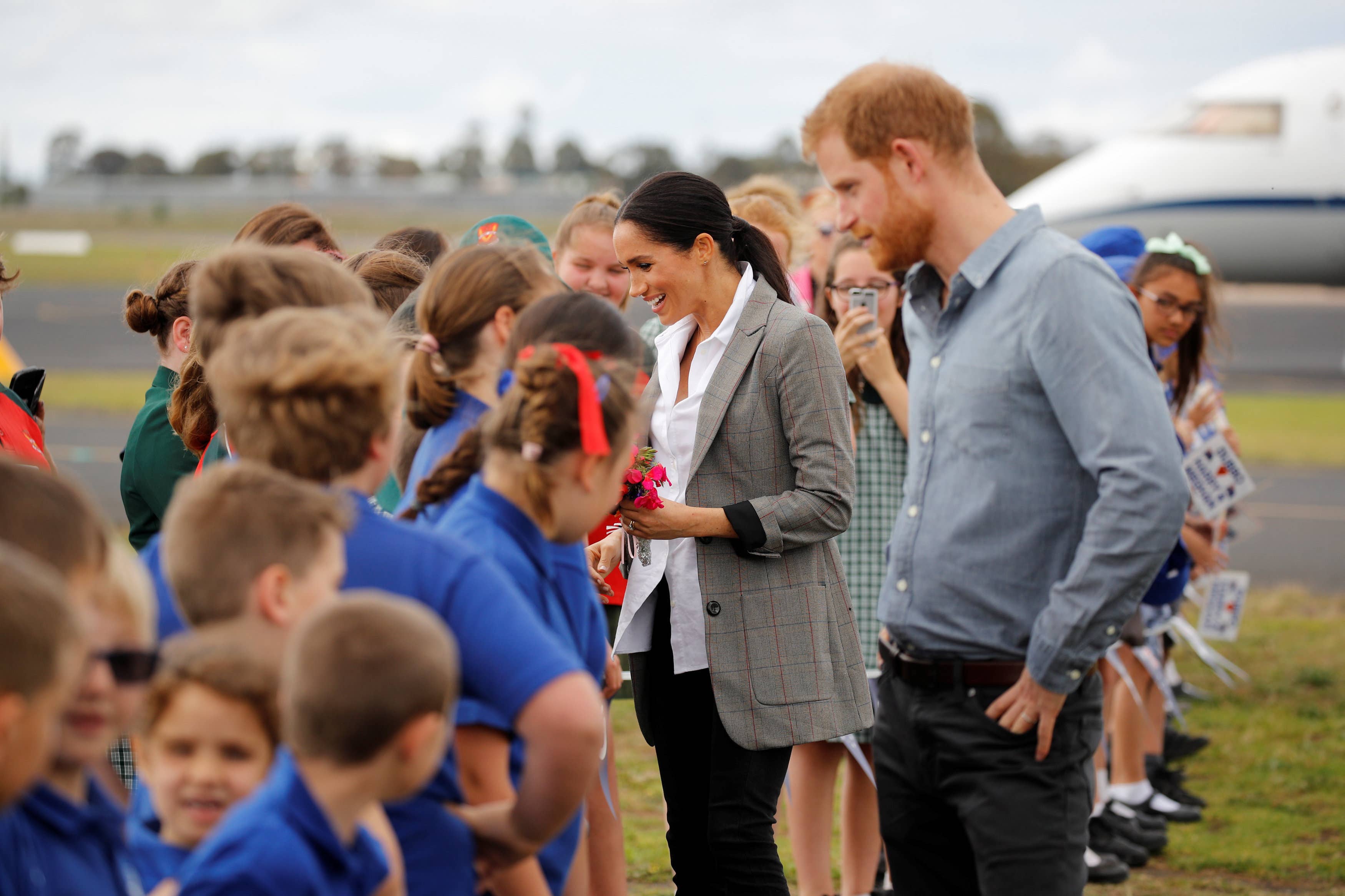 The Duke and Duchess of Sussex are being given a full security detail throughout their visit (Phil Noble/PA)