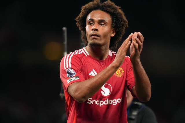 Joshua Zirkzee netted on his Manchester United debut (Martin Rickett/PA)