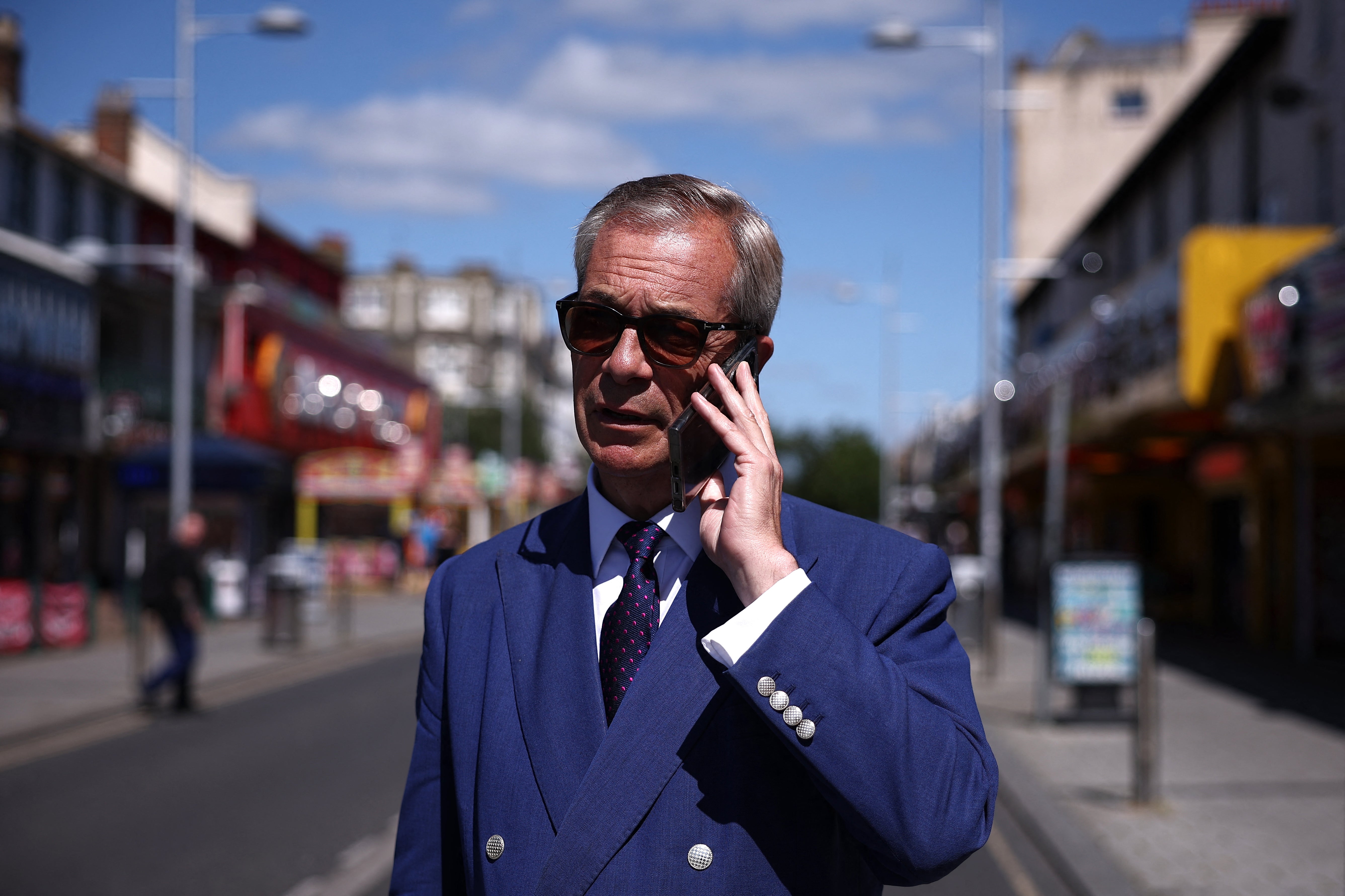 Mr Farage estimates that he works 32 hours a week on work outside parliament