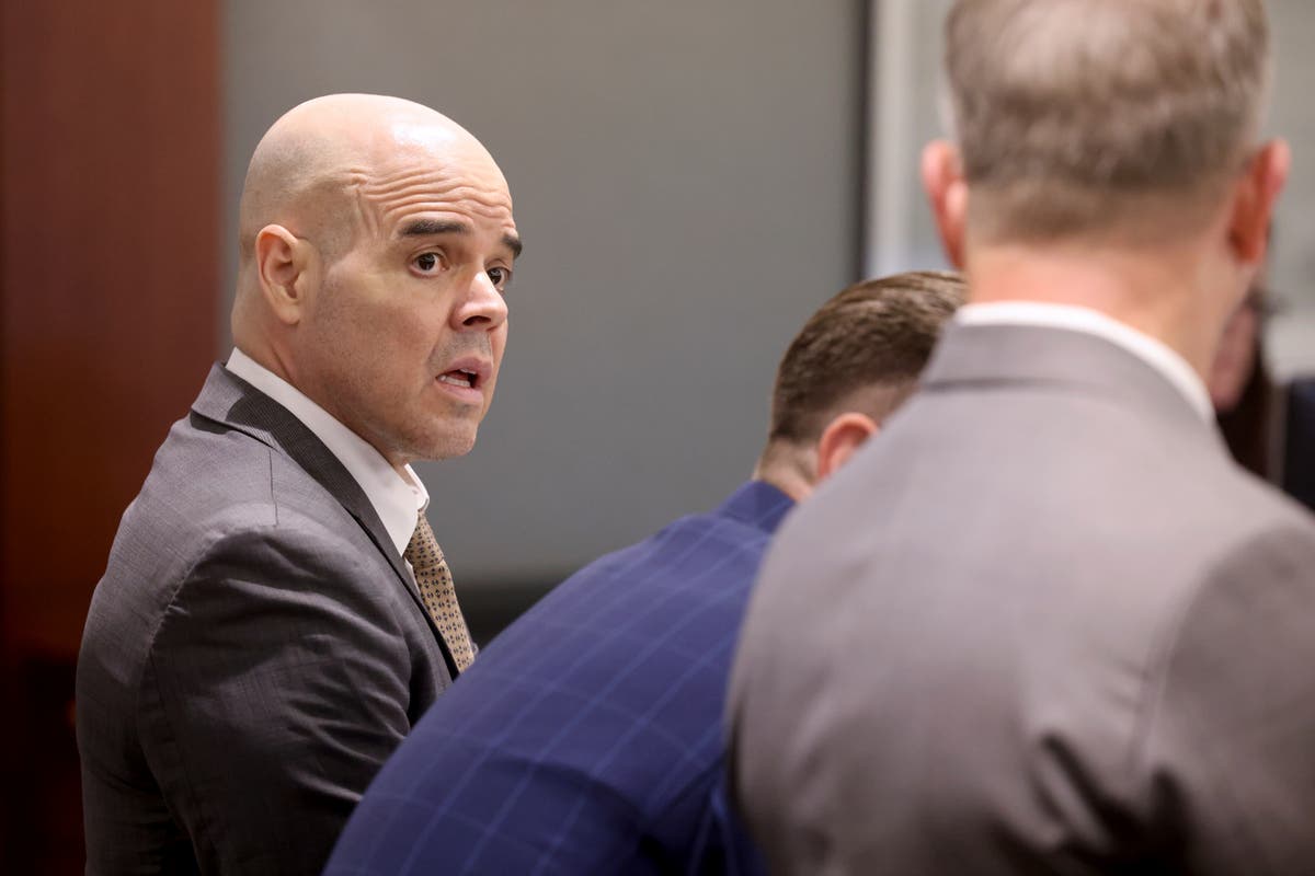 Key police testimony caps first week of ex-politician’s trial in Las Vegas reporter’s death