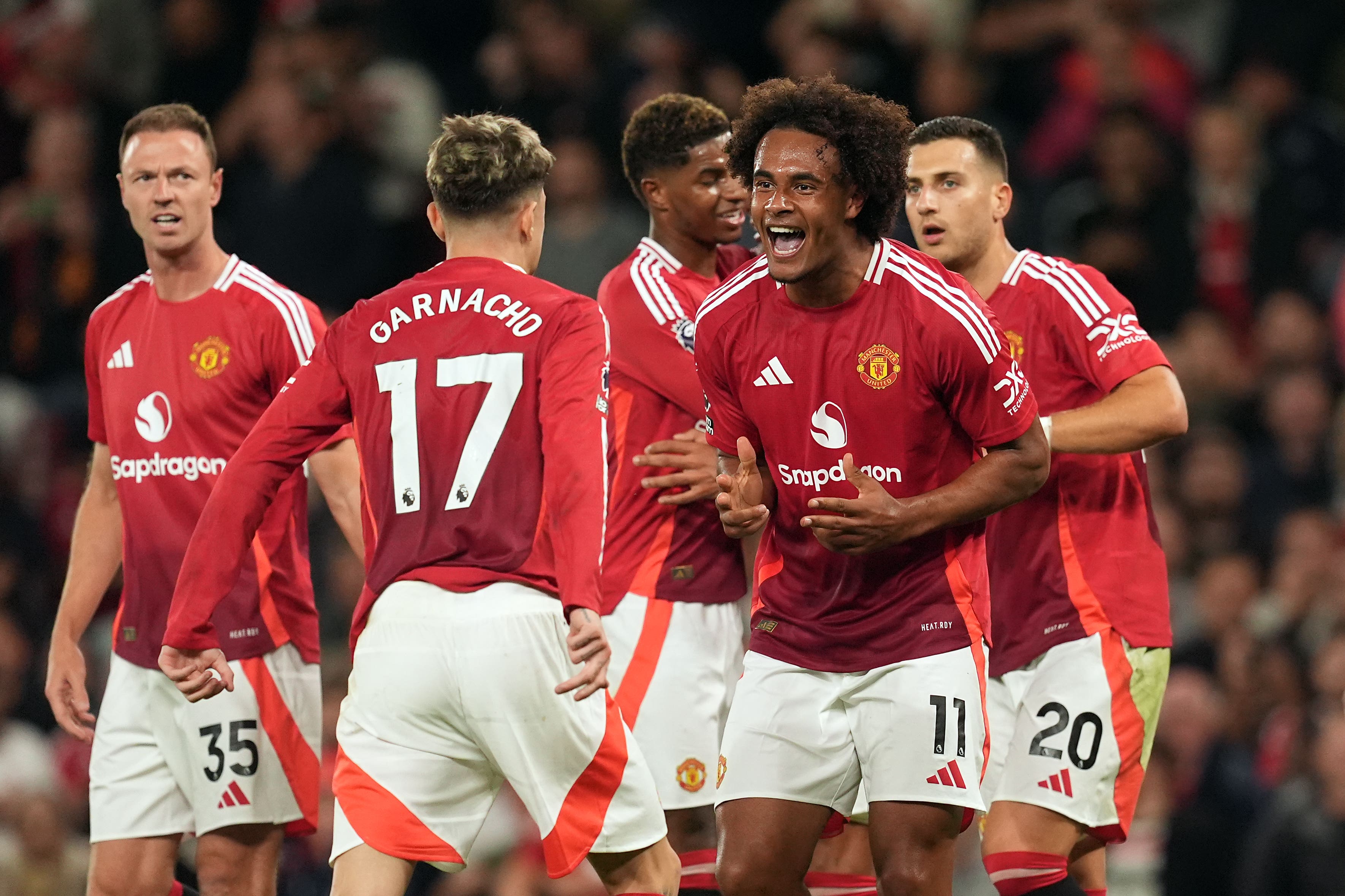 Manchester United are in action at Old Trafford