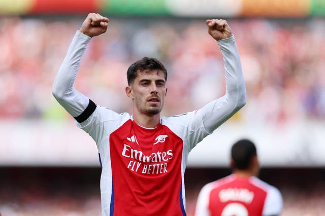<p>Kai Havertz scores early for Arsenal against Wolves</p>