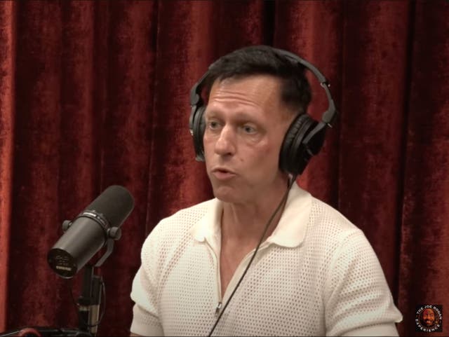 <p>Tech billionaire Peter Thiel tells Joe Rogan he has considered moving out of the US during the August 16, 2024 episode of the Joe Rogan Experience podcast</p>