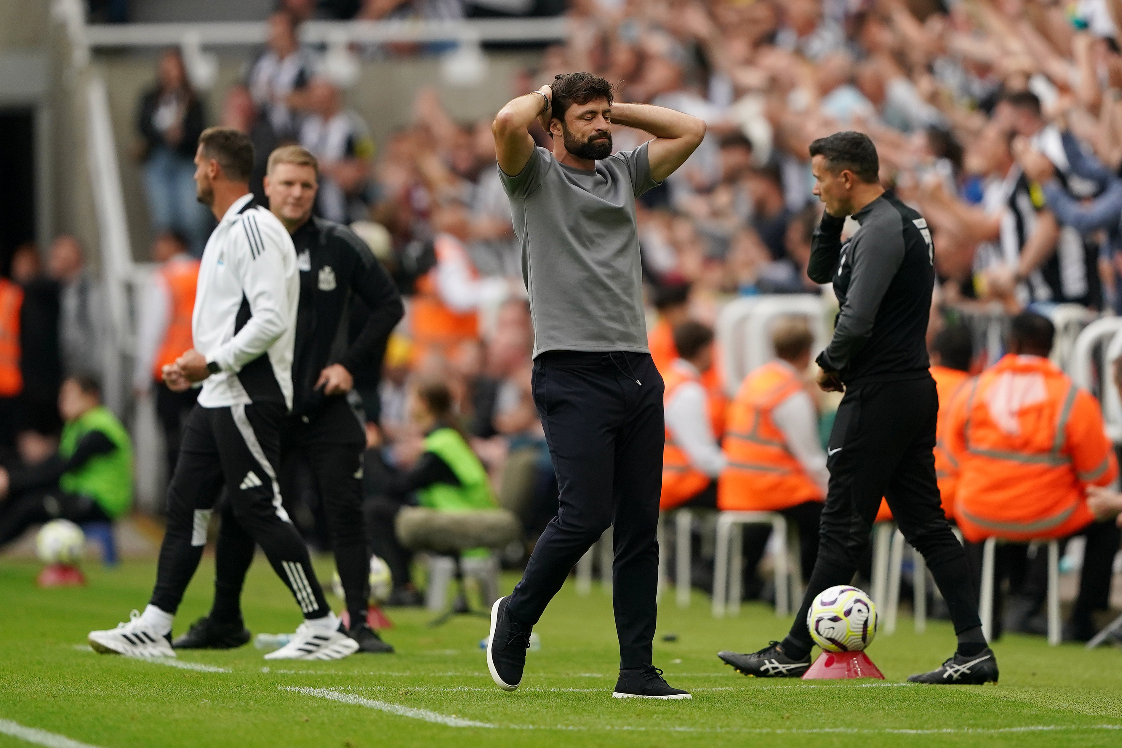 Southampton boss Russell Martin has urged his players to learn from the pain of defeat by 10-man Newcastle (Owen Humphreys/PA)