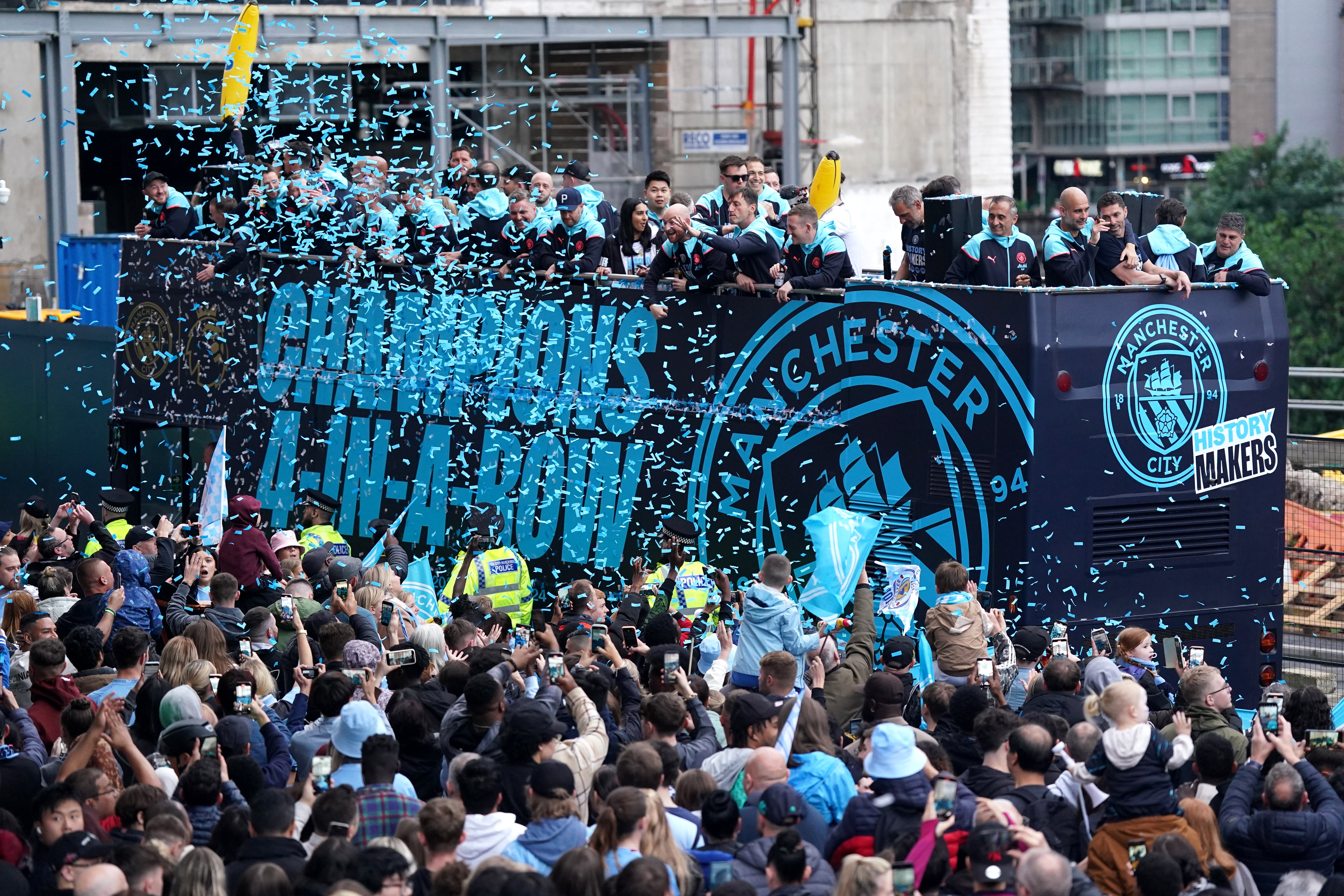 City won their fourth-consecutive Premier League title last season and sixth in seven years (Bradley Collyer/PA)