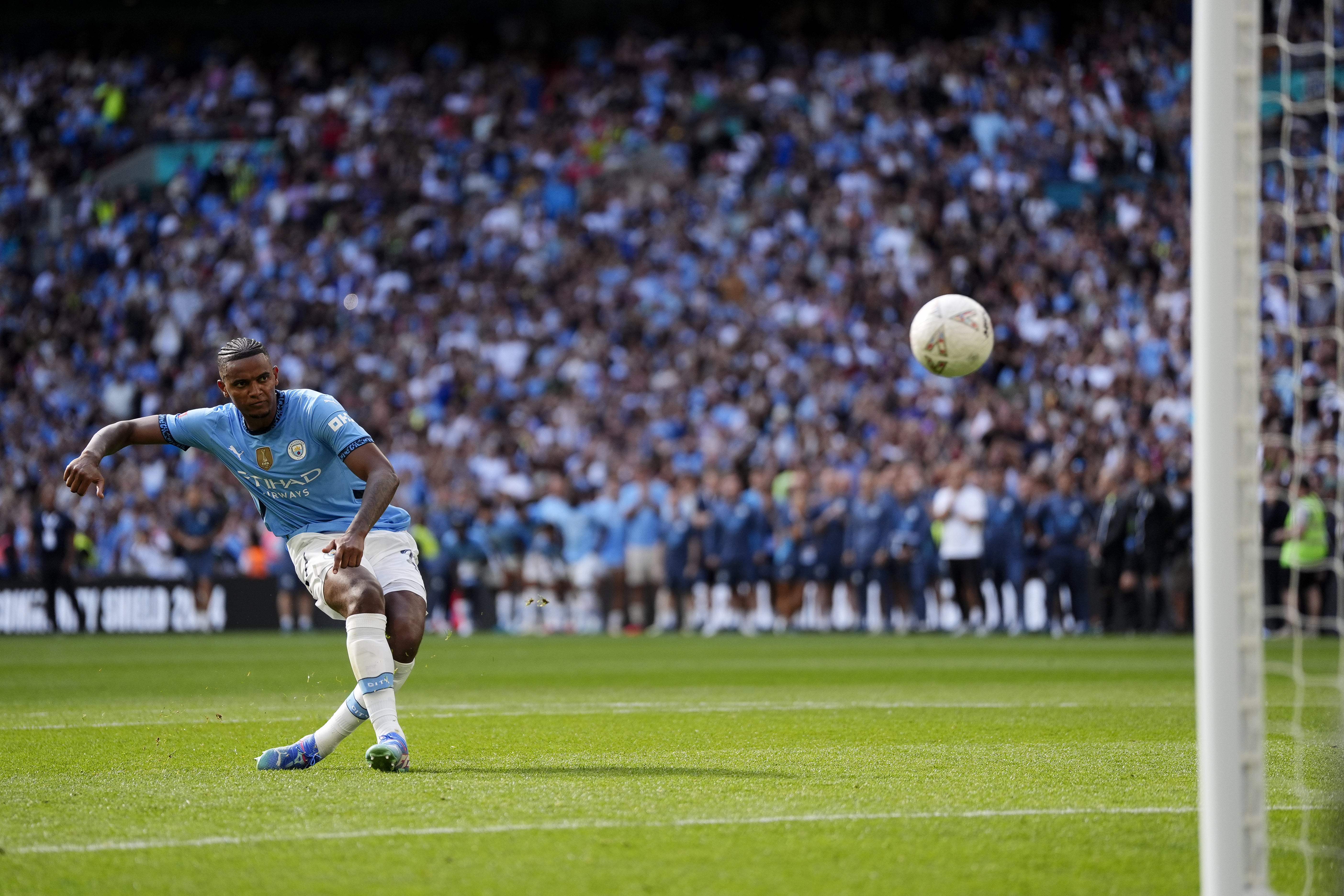 Manuel Akanji scored the winning penalty in last week’s Community Shield clash with Manchester United (Nick Potts/PA)