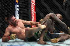 Dricus Du Plessis submits Israel Adesanya to retain title in UFC 305 grudge match