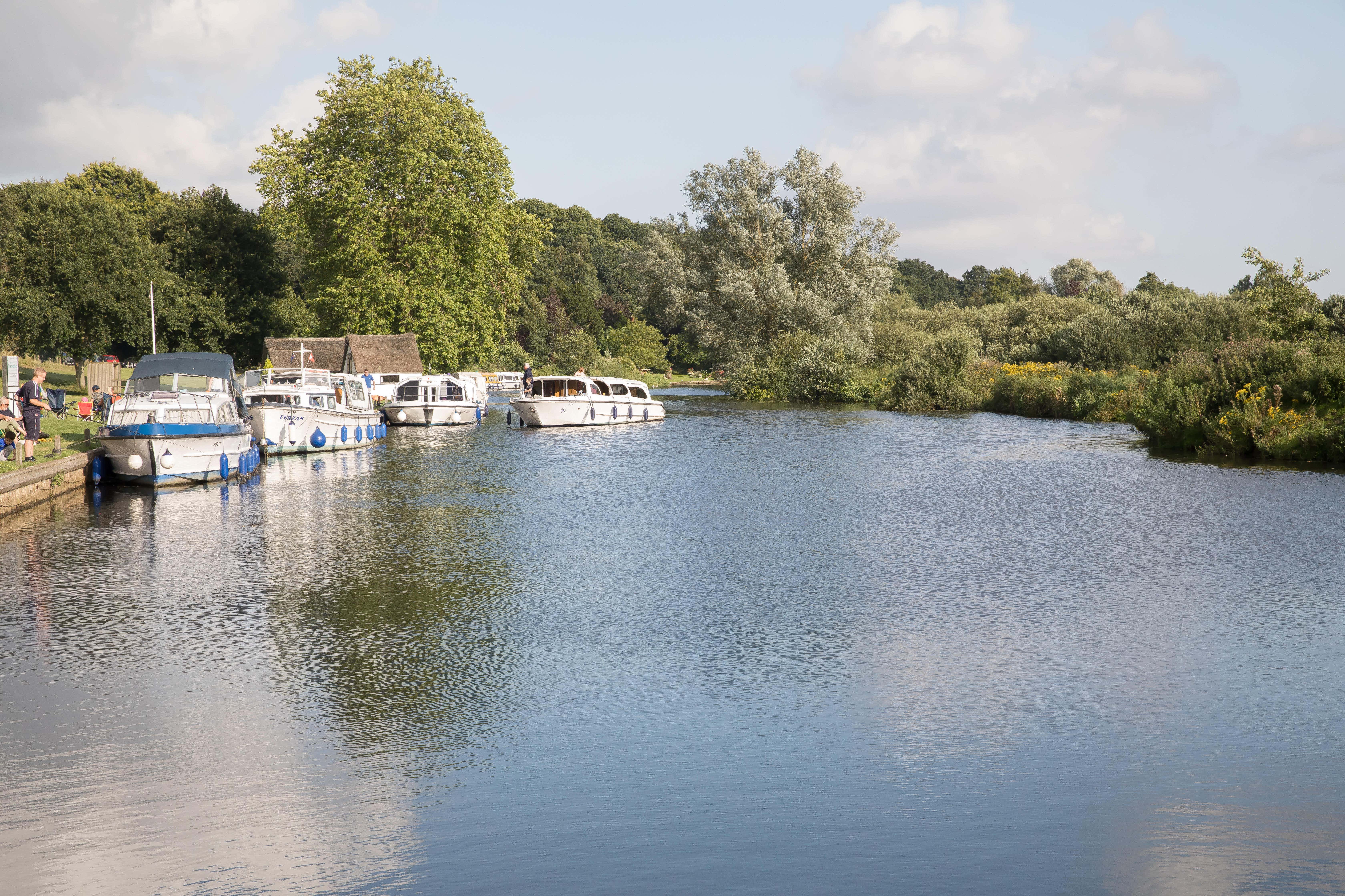 A man in his 20s was seen entering the water in Wroxham Broad