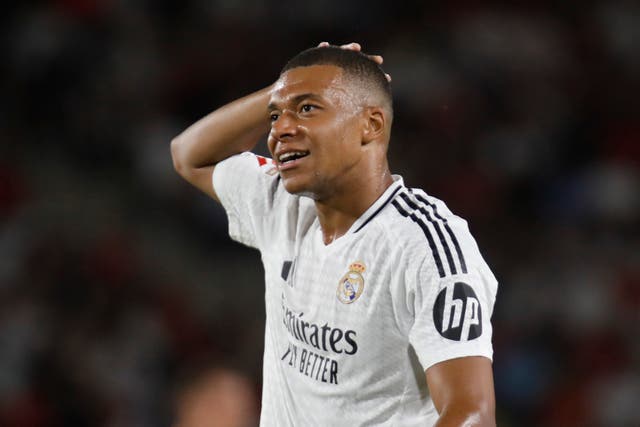 <p>Kylian Mbappe is yet to score in La Liga </p>