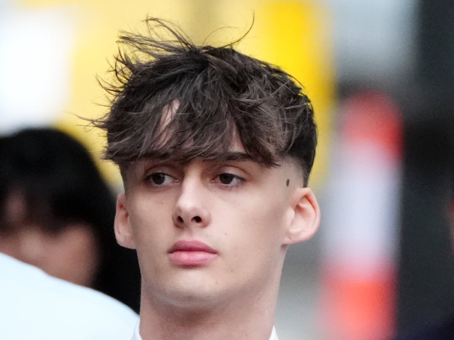 Jake Loy arriving at the High Court in Glasgow for sentencing after he killed three friends in a car crash in March 2022